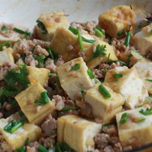 Cách làm đậu hũ xào thịt bằm