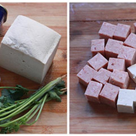 Cách làm đậu hũ xóc thịt hộp