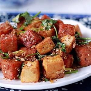 Cách làm đậu hũ xóc thịt hộp