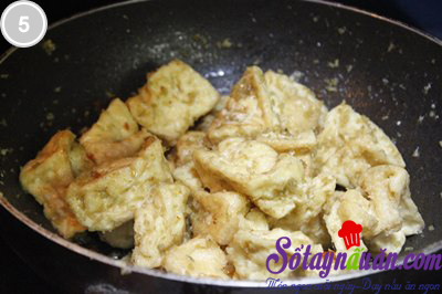 Đậu phụ rán sả ớt mới lạ