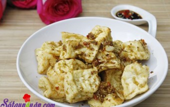 Đậu phụ rán sả ớt mới lạ
