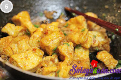 Đậu phụ xào thịt cay