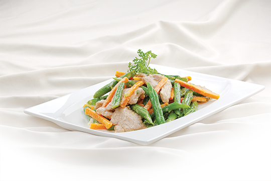 Đậu que xào thịt