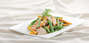 Đậu que xào thịt