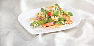 Đậu rồng xào tép