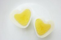 Đẹp ngỡ ngàng với trứng luộc hình trái tim