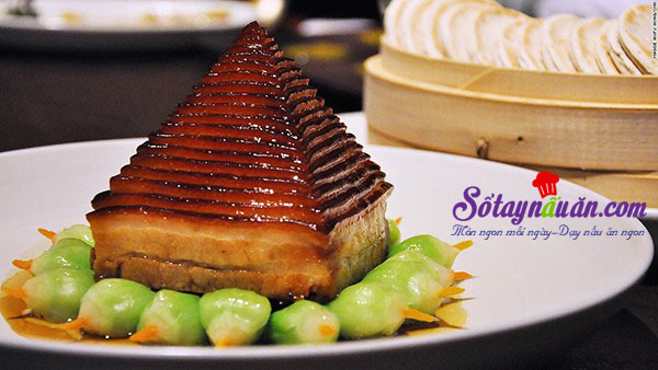 Độc đáo với thịt sốt hình kim tự tháp – món ngon Hàng Châu