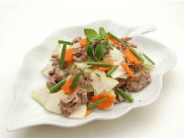 Đu đủ xào thịt bò