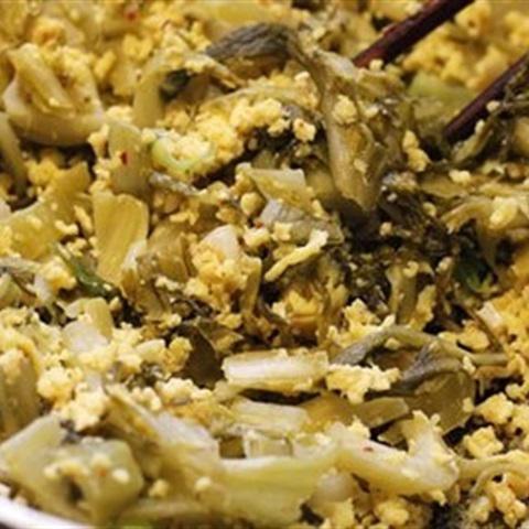 Cách làm dưa cải chua xào trứng