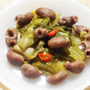 Cách làm dưa cải xào bao tử cá