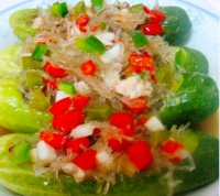 Dưa chuột hấp miến