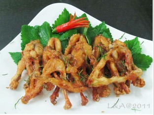 Đùi ếch tẩm bột chiên