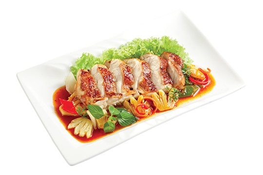 Đùi gà áp chảo xốt thơm