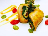 Đùi gà cuộn bó xôi