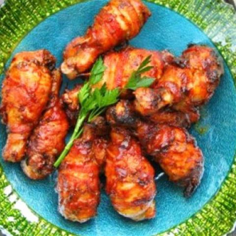 Cách làm đùi gà cuộn thịt xông khói nướng