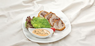 Đùi gà nhồi nấm chiên giòn