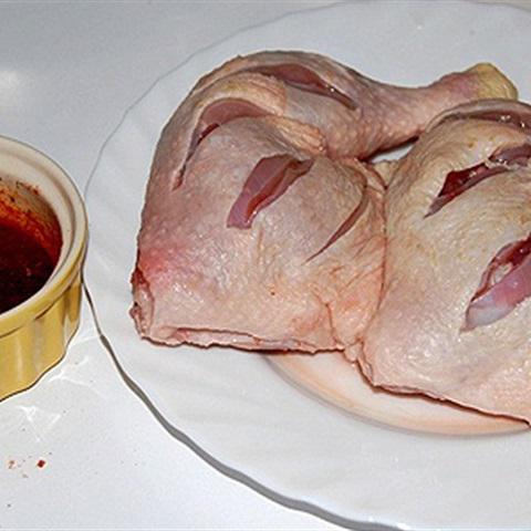 Cách làm đùi gà nướng chanh ớt
