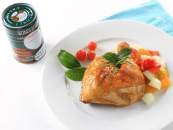 Đùi gà nướng lá chanh nước cốt dừa