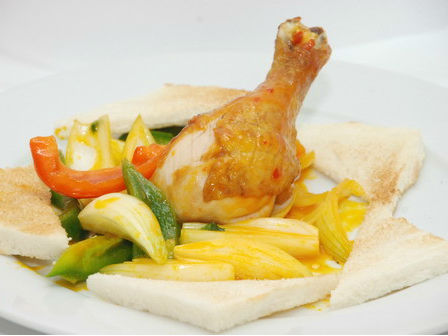 Đùi gà nướng salsa