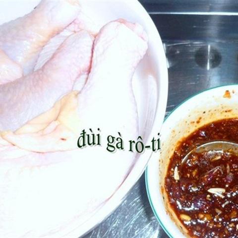 Cách làm đùi gà rô ti