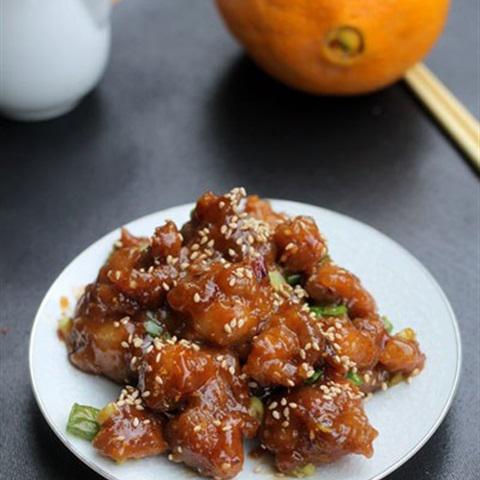 Cách làm đùi gà sốt cam
