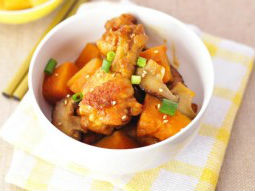 Đùi tỏi gà sốt nấm