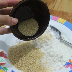 Cách làm ếch chiên mè