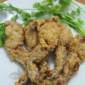 Cách làm ếch chiên mè