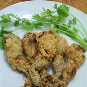 Cách làm ếch chiên mè