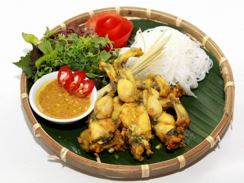 Ếch nướng sả ớt