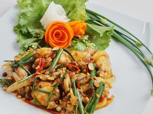 Ếch xào hẹ sa tế