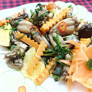 Cách làm ếch xào rau củ