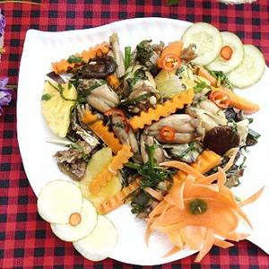 Cách làm ếch xào rau củ