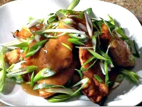 Gà chiên giòn sốt chanh