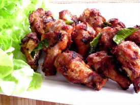 Gà chiên lá chanh