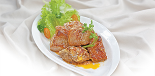 Gà chiên sa tế xốt mayonnaise