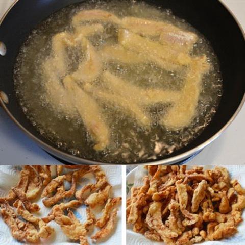 Cách làm gà chiên sốt chanh chua