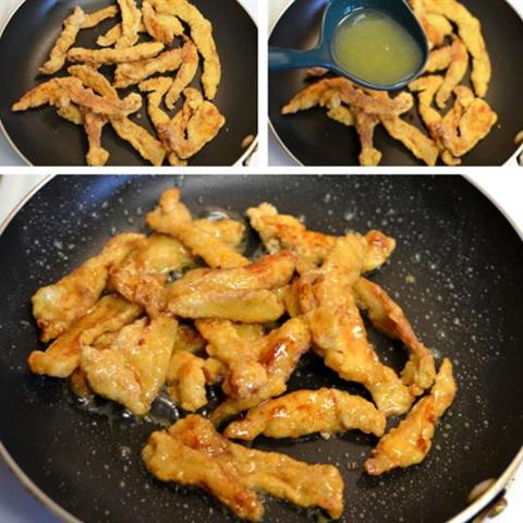 Cách làm gà chiên sốt chanh chua