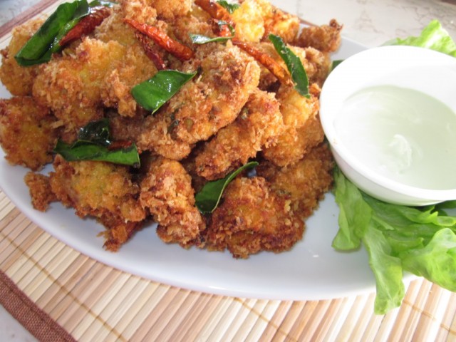 Gà chiên sốt sữa chua