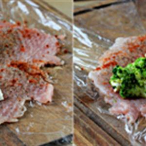 Cách làm gà cuộn bông cải xanh