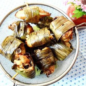 Cách làm gà cuốn lá dứa chiên