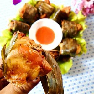 Cách làm gà cuốn lá dứa chiên