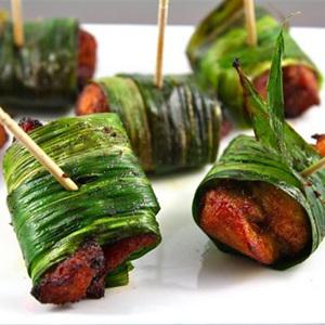Cách làm gà cuốn lá dứa