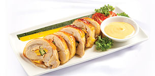 Gà cuộn nướng xốt Mayo