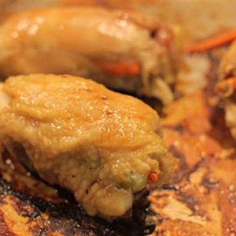Cách làm gà cuộn rau củ nướng