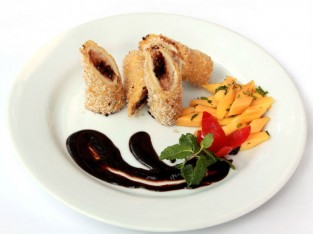 Gà cuộn sô-cô-la chiên