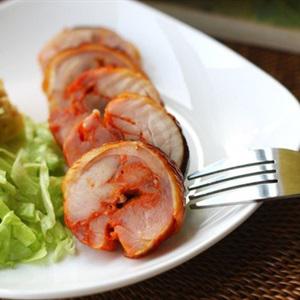 Cách làm gà cuộn tỏi nướng