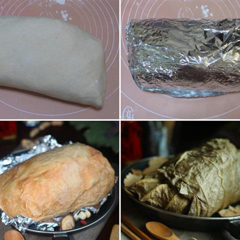 Cách làm gà gói lá sen