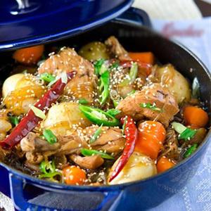 Cách làm gà kho coca kiểu Hàn