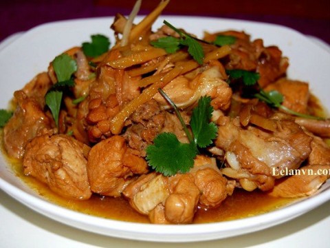 Gà kho gừng